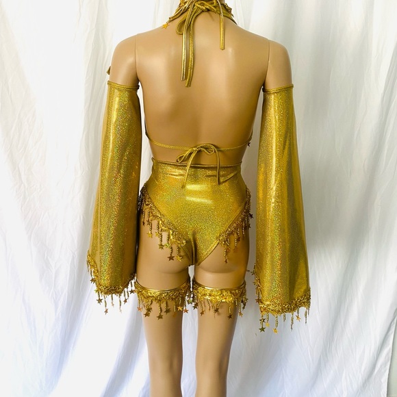 - Stars and Moons Galaxy Celestial Rave  Festival Outfit - Picture 4 of 5